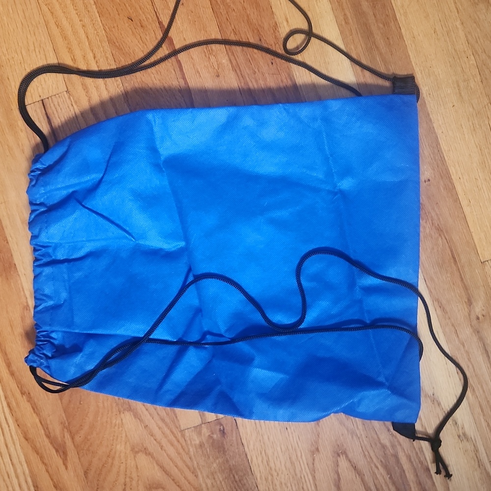 Blue PBS 39bDrawstring Backpack, EUC - Picture 2 of 3